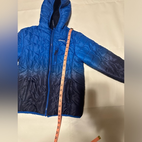 Eddie Bauer Kids size XS 5/6) reversible Puffer & fleece in excellent condition - Picture 11 of 13